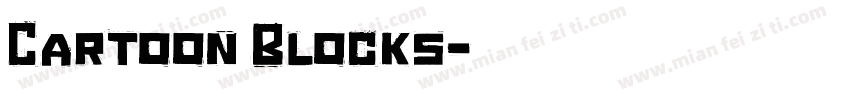 Cartoon Blocks字体转换